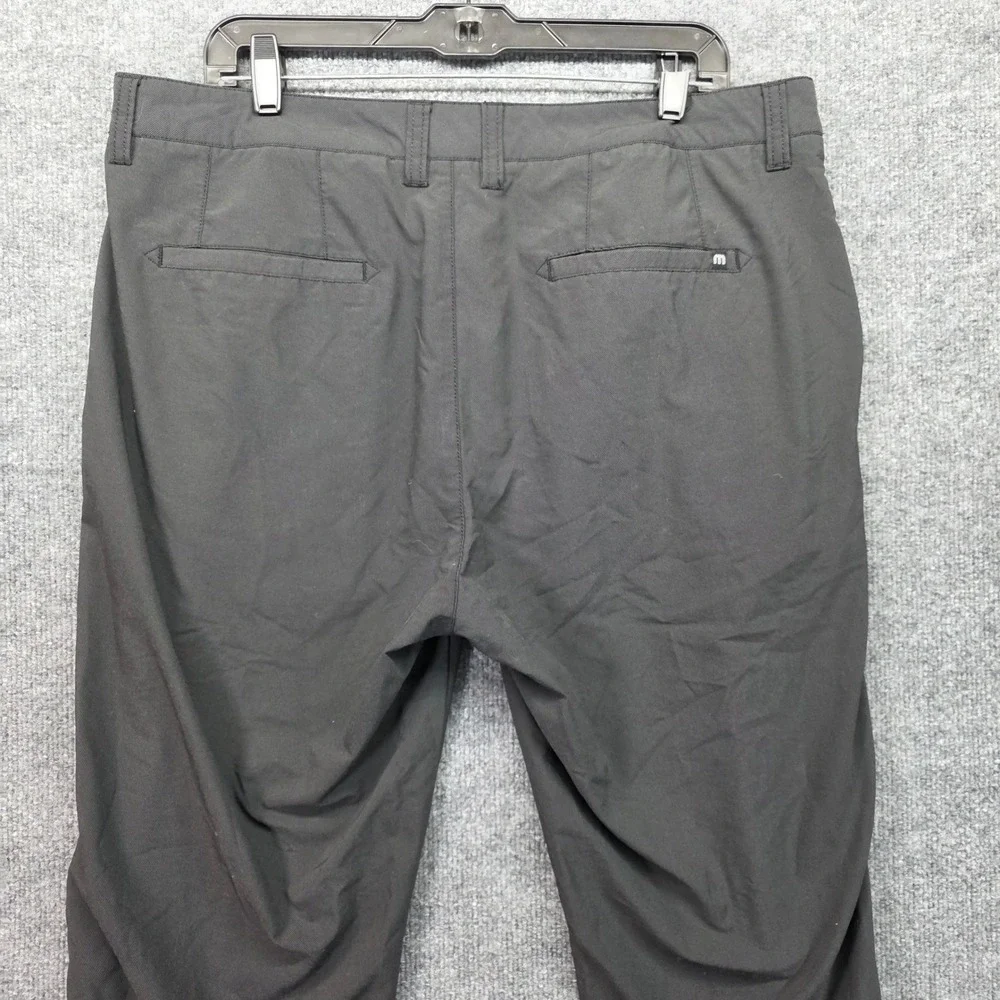 Travis Mathew Mens Golf Pants Size‎ 38 Black Performance Stretch Casual Dress